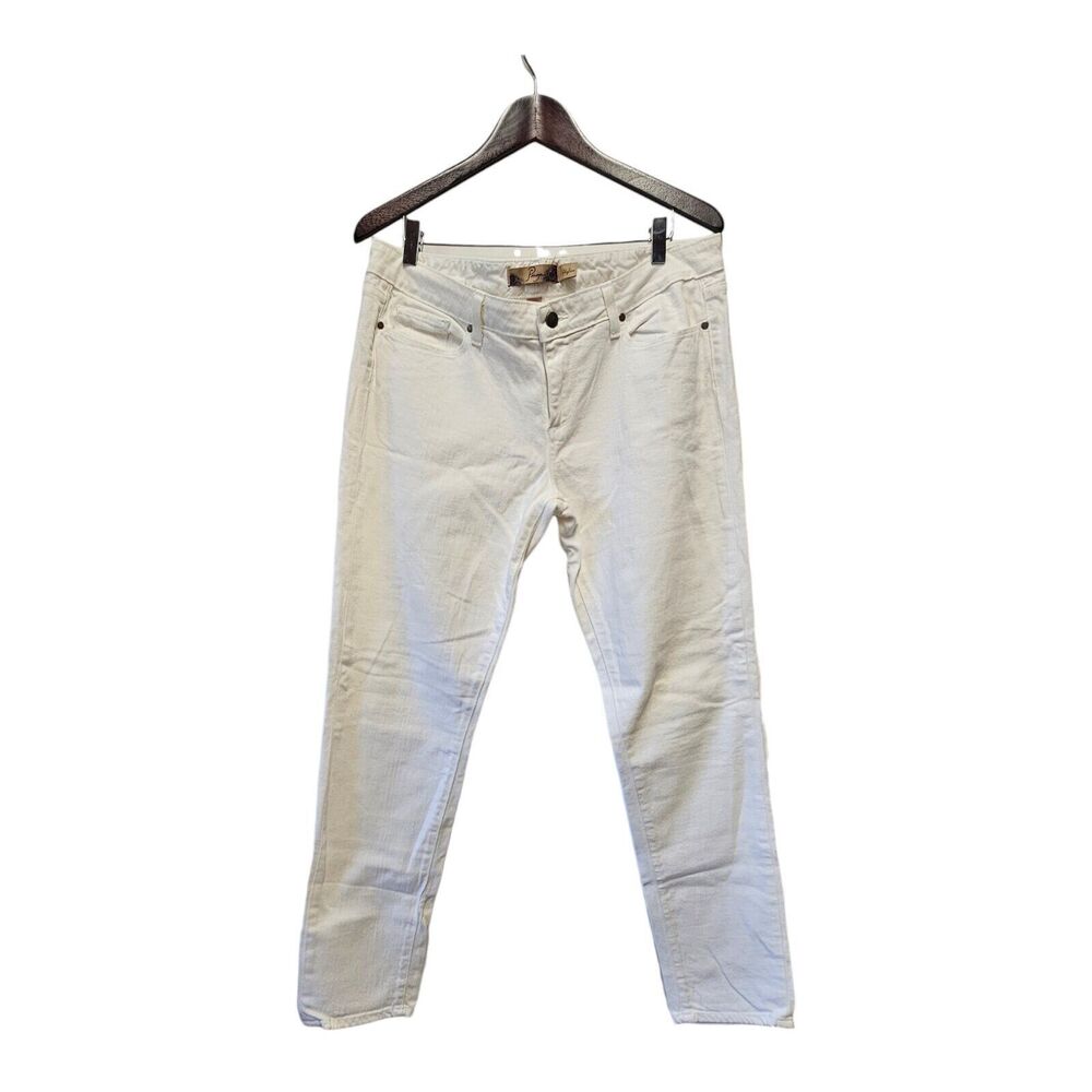 PAIGE Jeans White Skyline Ankle Peg Straight Jeans 32